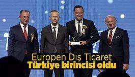 Europen Dış Ticaret Türkiye birincisi oldu