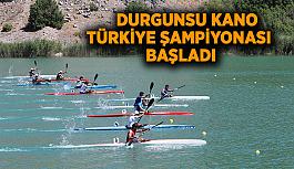 Eskişehir’de düzenlenen Durgunsu Kano Türkiye Şampiyonası Sarısungur Göleti’nde başladı