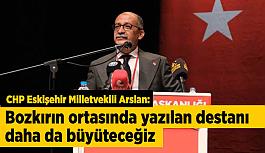 CHP Eskişehir Milletvekili Arslan:  Bozkırın ortasında yazılan destanı daha da büyüteceğiz