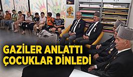 Gaziler anlattı  çocuklar dinledi