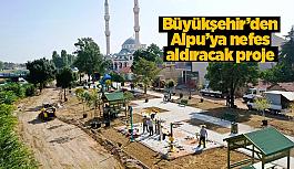 Alpu'da 2 bin 240 metrekare alana sahip yeni bir park yapıyor