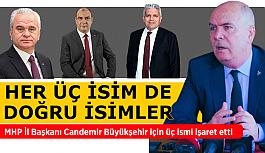 MHP İl Başkanı İsmail Candemir: Celalettin bey doğru isimdir, Metin bey doğru isimdir, Nadir bey doğru isimdir