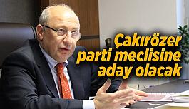 Çakırözer parti meclisine aday olacak