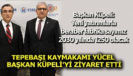 Tepebaşı Kaymakamı Yücel  Başkan Küpeli’yi ziyaret etti