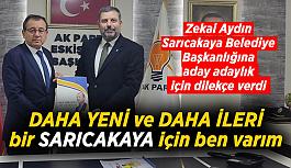 Zekai Aydin Sarıcakaya Belediye Başkanlığına aday adaylık için dilekçe verdi