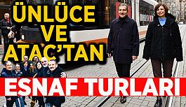 Ataç ve Ünlüce esnafları gezdi