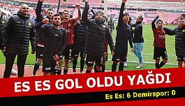 Eskişehirspor'dan yarım düzine gol