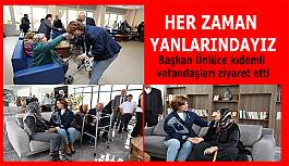 Başkan Ünlüce kıdemli vatandaşları...