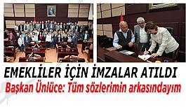 Ünlüce: Tüm emekli hemşehrilerime selam...