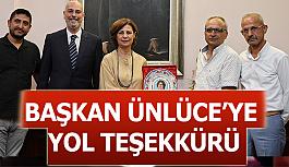 Sarısungur’dan Başkan Ünlüce’ye  yol teşekkürü