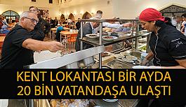 Kent Lokantası bir ayda  20 bin vatandaşa ulaştı