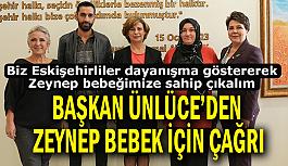 Eskişehir'de 6 aylıkken SMA Tip 1 teşhisi konulan Zeynep bebek için  Başkan Ünlüce, vatandaşlara seslendi