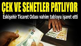 Eskişehir'de karşılıksız çek tutarı ve protesto edilen senet tutarında rekor yükseliş