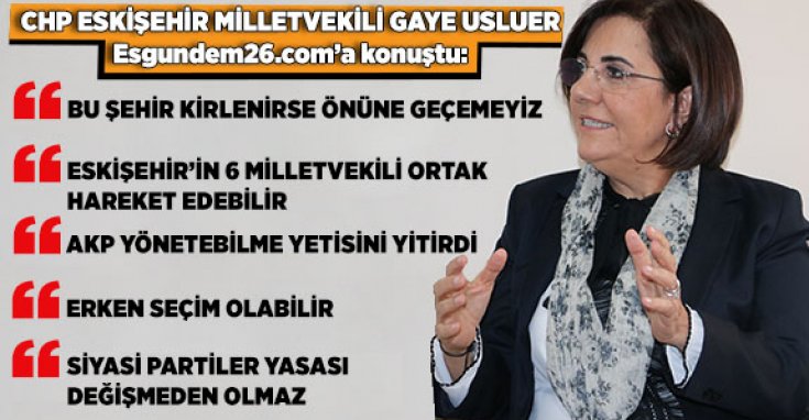 CHP Eskişehir Milletvekili Gaye Usluer