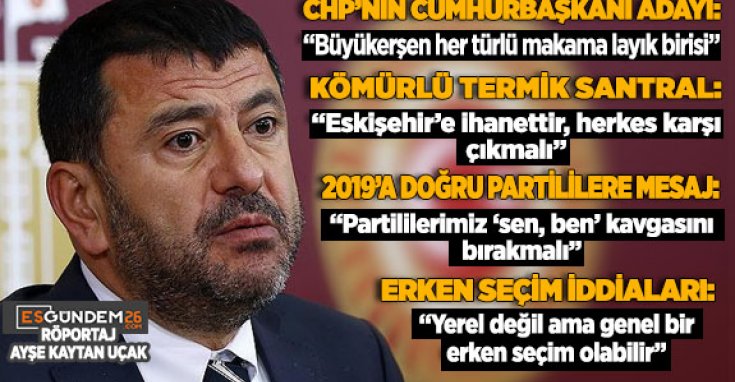 CHP'li Ağbaba: Yılmaz Büyükerşen sadece Türkiye için değil, dünya için örnek bir belediye başkanıdır