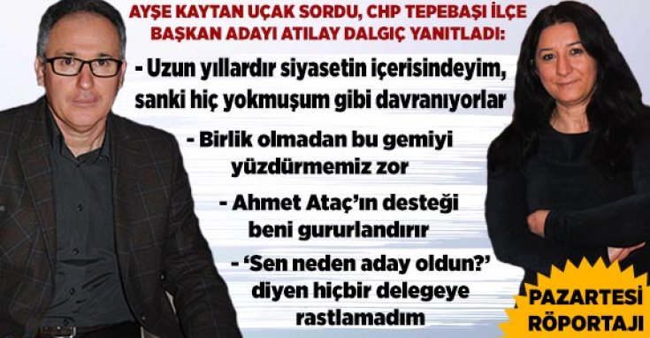 CHP Tepebaşı İlçe Başkan Adayı Atilay Dalgıç